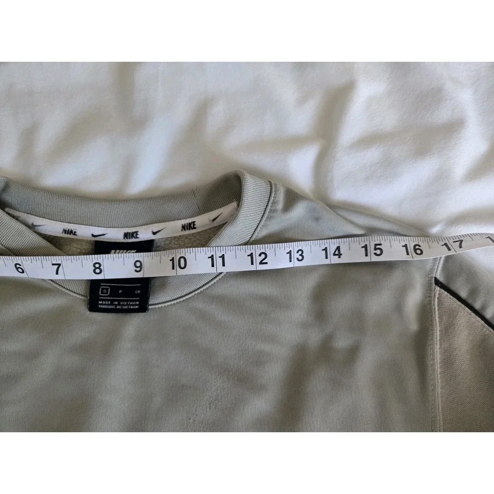 Nike y2k big logo beige swoosh center logo 11B0358